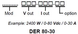 DANA Thyristors Regulation AC DC Power Supplie Order Example